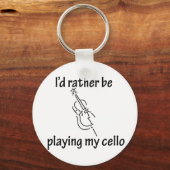 Porte-clés Jouer à mon violoncelle (Recto)