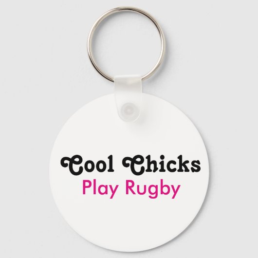 Porte-clés Jouer au rugby des cool (Recto)