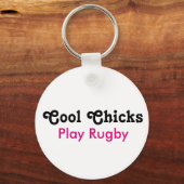 Porte-clés Jouer au rugby des cool (Recto)