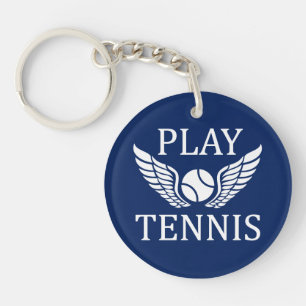 Porte-clés Jouer au tennis