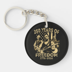 Porte-clés Jouer de la guitare 4 juillet 250e anniversaire