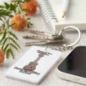 Porte-clés Jouer de la guitare parce que l'adultère est diffi (Devant droit)