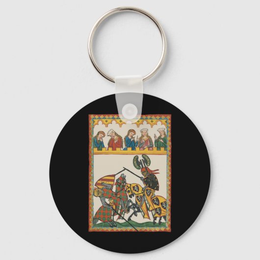 Porte-clés Jouer Des Chevaliers À Un Tournoi (Recto)