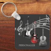 Porte-clés Jouer la guitare (Recto)