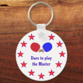 Porte-clés Jouer le masque de ping (Recto)
