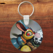 Porte-clés Jouet lapin et oeuf de vache (Recto)