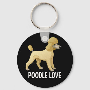 Porte-clés Jouet Miniature Chien Caniche Mignon Noir