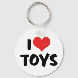 Porte-clés Jouets de collectionneur de cœur - J'aime