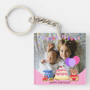 Porte-clés Jouets pour enfants roses mignonette Fête d'annive