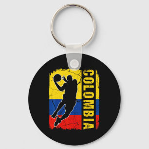 Porte-clés Joueur colombien Bysketbyll Colombie Drapeau Byske