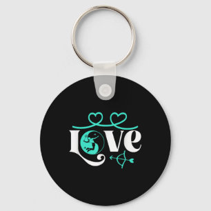 Porte-clés Joueur de badminton Jeu Volant Amour yin-yang Badm