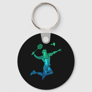 Porte-clés Joueur de badminton navette garçons enfants hommes