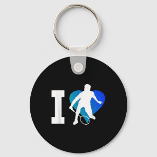 Porte-clés Joueur de badminton squash hommes navette badminto