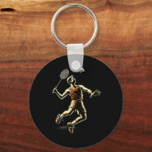 Porte-clés Joueur de badminton volant  (Recto)