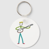 Porte-clés Joueur de banjo bâtonnet (Verso)