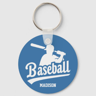 Porte-clés Joueur de baseball personnalisé et couleur