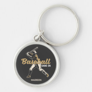 Porte-clés Joueur de baseball personnalisé et couleur