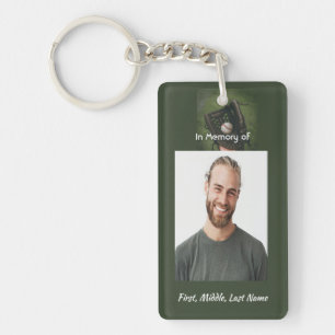 Porte-clés Joueur de baseball souvenir chrétien mémorial 