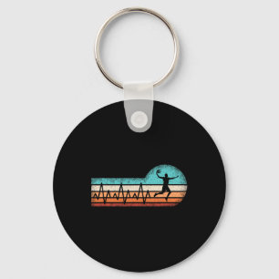 Porte-clés Joueur de basket-ball amusant Heartbeat Basket