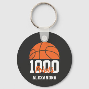 Porte-clés Joueur de basketball de l'équipe avec 1000 points