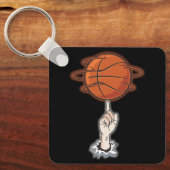Porte-clés Joueur de basketball de rotation de doigt Tricks d (Recto)
