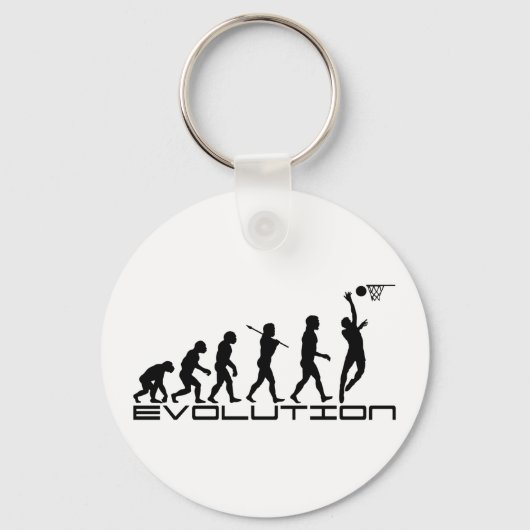 Porte-clés Joueur de basketball Sport Evolution Art (Recto)