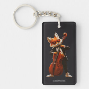 Porte-clés Joueur de Basse Fox Groovy Jazz Acousti