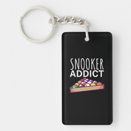 Porte-clés Joueur de billard | Addict de snooker (Devant)