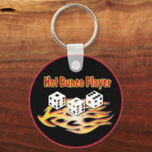 Porte-clés joueur de bunco chaud (Recto)