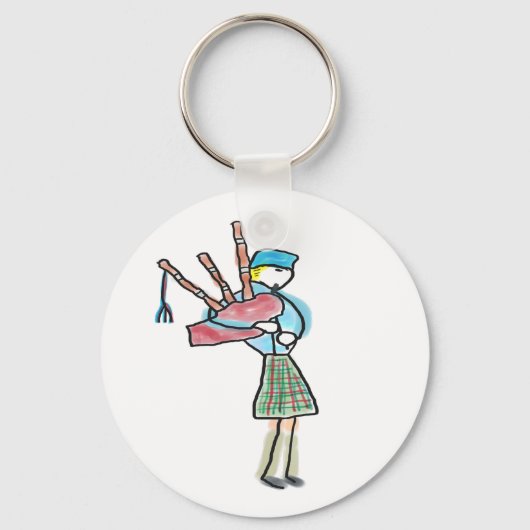 Porte-clés Joueur de cornemuse (Recto)
