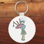 Porte-clés Joueur de cornemuse (Recto)