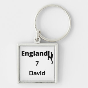 Porte-clés Joueur de football anglais personnalisable