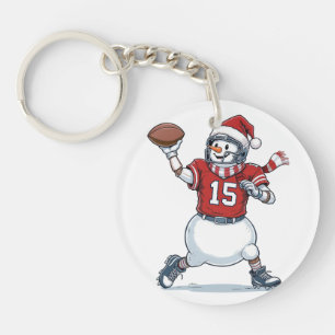 Porte-clés Joueur de football Bonhomme de neige Noël 2026 Vac