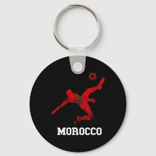 Porte-clés Joueur de football marocain Fierté marocaine Byll 