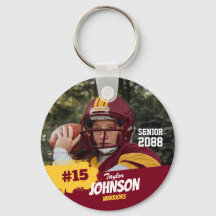 Joueur de football nuit senior photo personnalisée