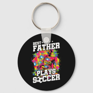 Porte-clés Joueur de football Sport Papa Papa Cadeau pour fan