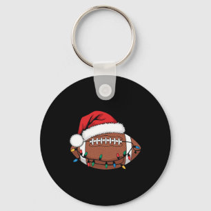 Porte-clés Joueur de Footll Noël Lumières Santa Sports M