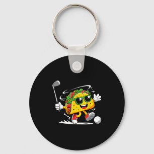 Porte-clés Joueur de golf taco cinq de mayo golfeur mexicain