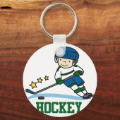 Porte-clés Joueur de hockey (Recto)