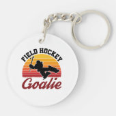 Porte-clés Joueur de hockey de terrain rétro (Dos)