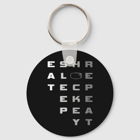 Porte-clés Joueur de hockey sur glace Cadeau 7 (Recto)