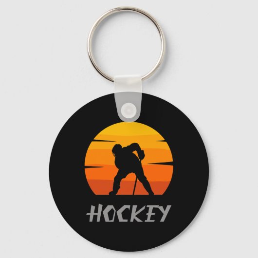 Porte-clés Joueur de hockey sur glace Cadeau 9 (Recto)