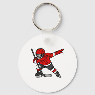 Porte-clés Joueur de hockey sur glace Dabbing Sports Athlète