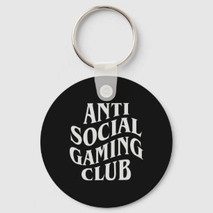 Porte-clés Joueur de jeu vidéo drôle du club de jeu social
