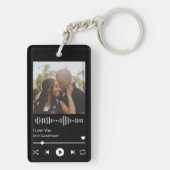 Porte-clés Joueur de la Saint Valentin Couples romantiques (Dos)