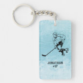 Porte-clés Joueur de l'équipe de hockey sur glace (Devant)
