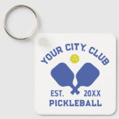 Porte-clés Joueur de l'équipe de Pickleball Club personnalisé (Recto)