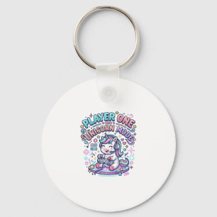 Porte-clés Joueur de licorne Un mode licorne Rétro Style Grap