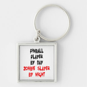 Porte-clés Joueur de pinball Zombie Slayer