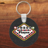 Porte-clés Joueur de poker (Recto)